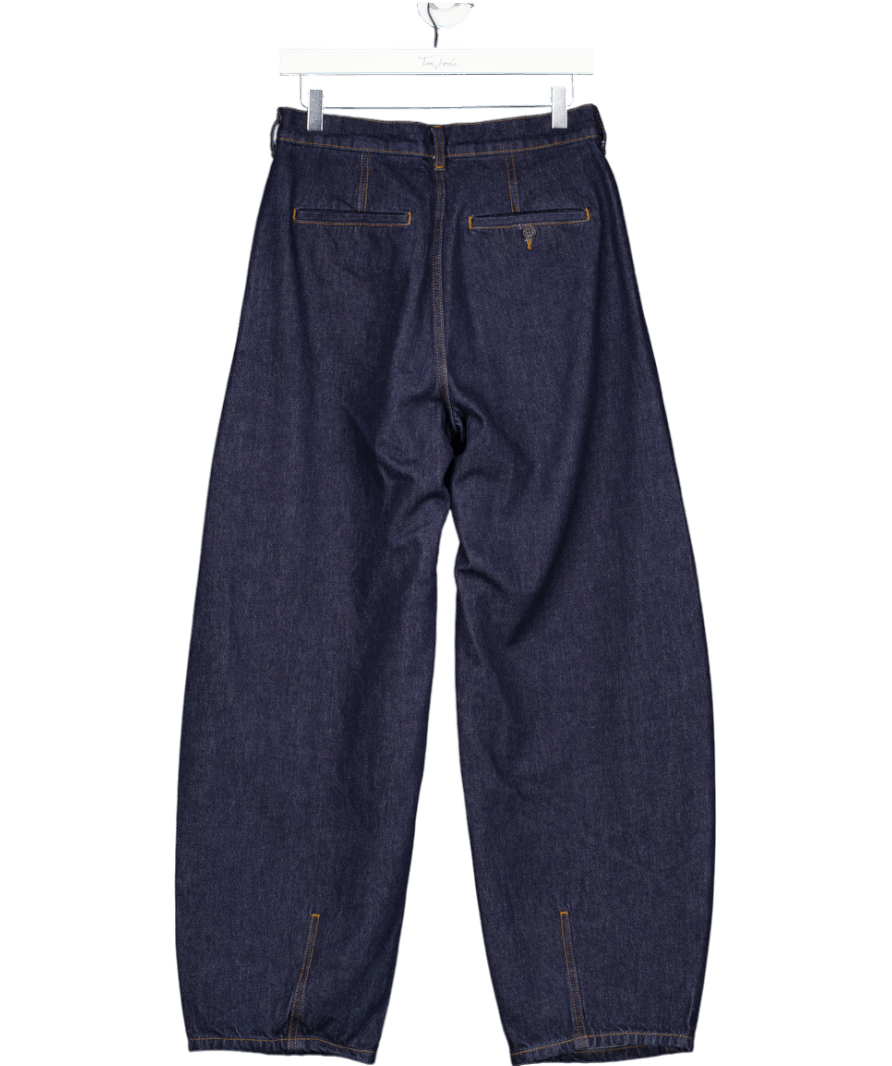 Arket Dark Blue Denim Barrel Leg Jeans UK 8 - Reliked