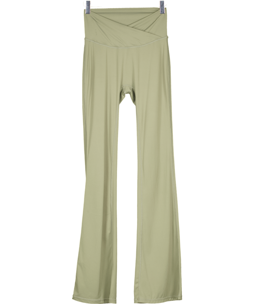 Arket Green Seamless Yoga Flares UK S - Reliked