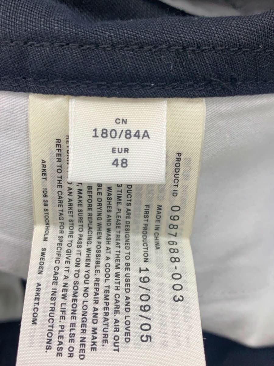 Arket Navy Blue Chino Trousers W33 - Reliked