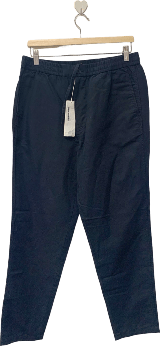 Arket Navy Blue Chino Trousers W33 - Reliked
