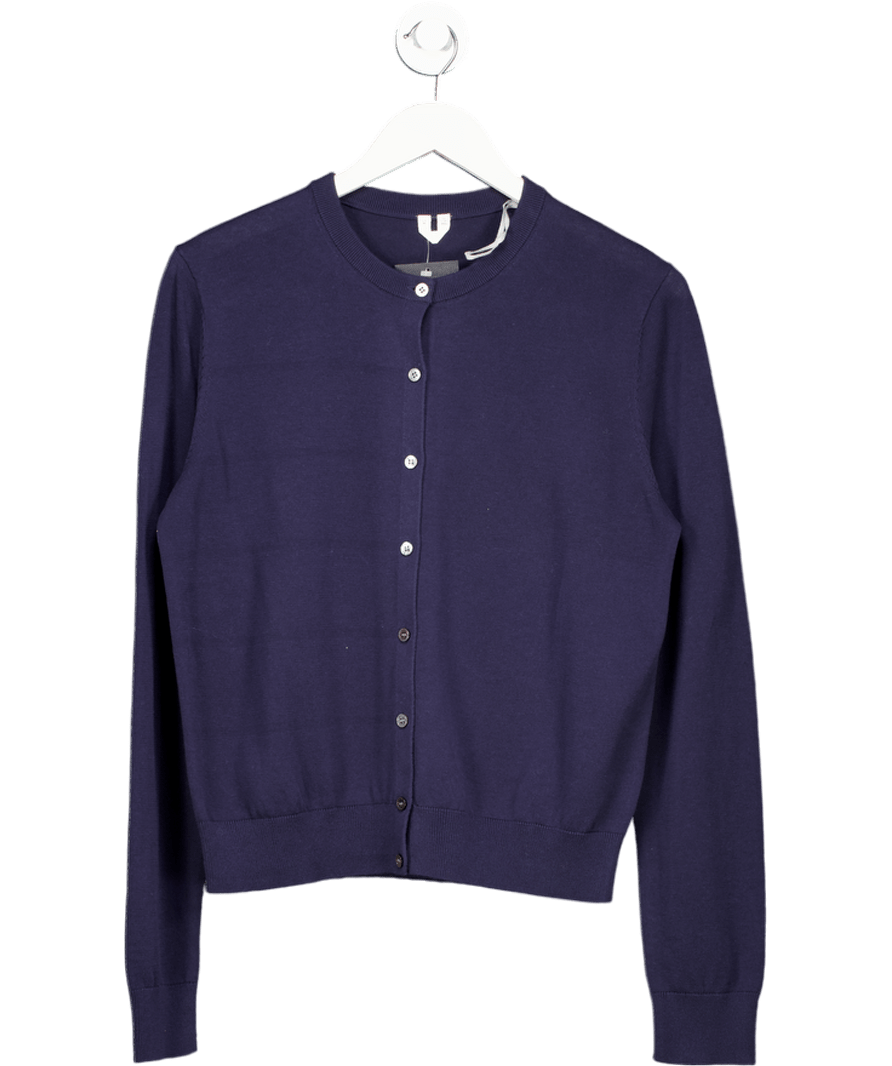 Arket Navy Blue Cotton Cardigan UK M - Reliked