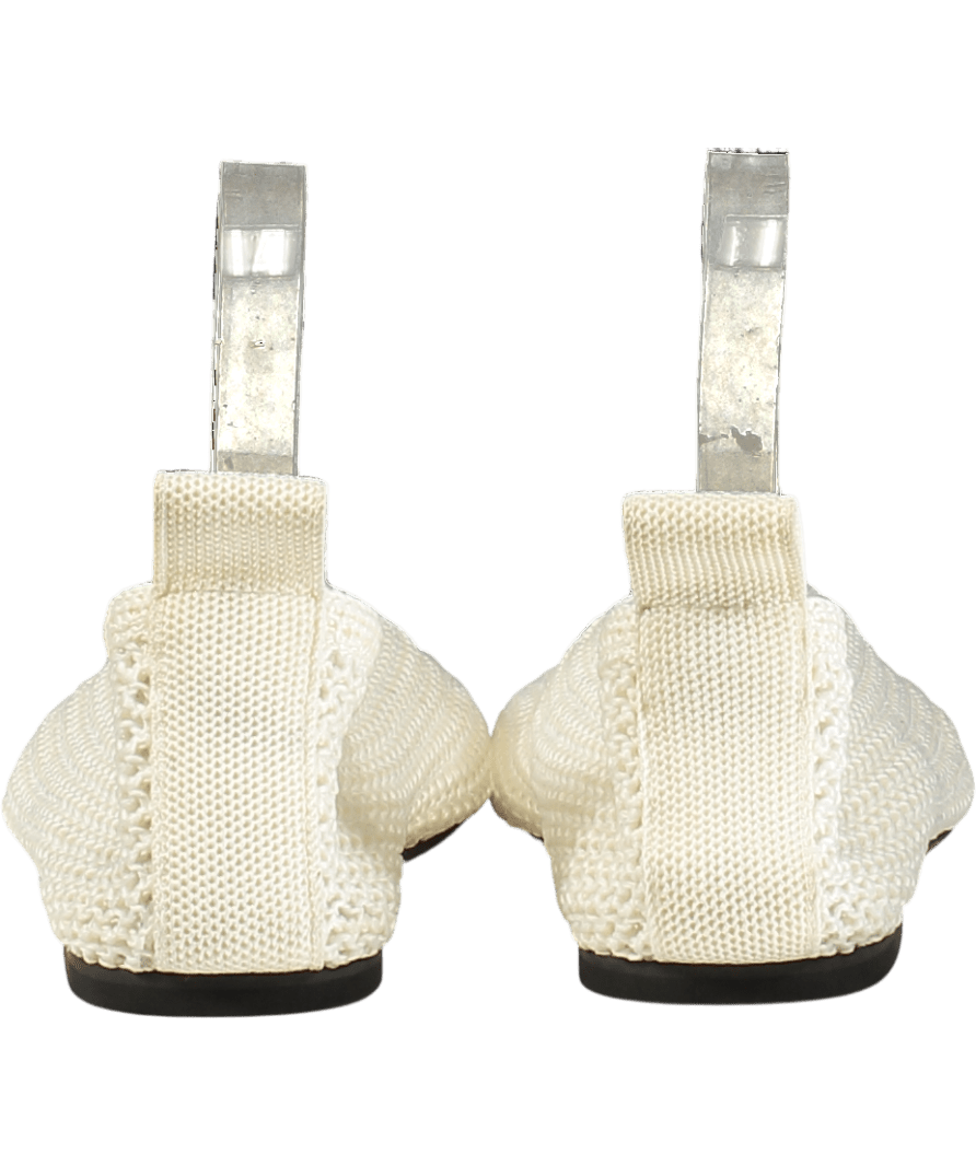 Arket Off White Knitted Ballet Flat Shoes UK 7 EU 40 👠 - Reliked