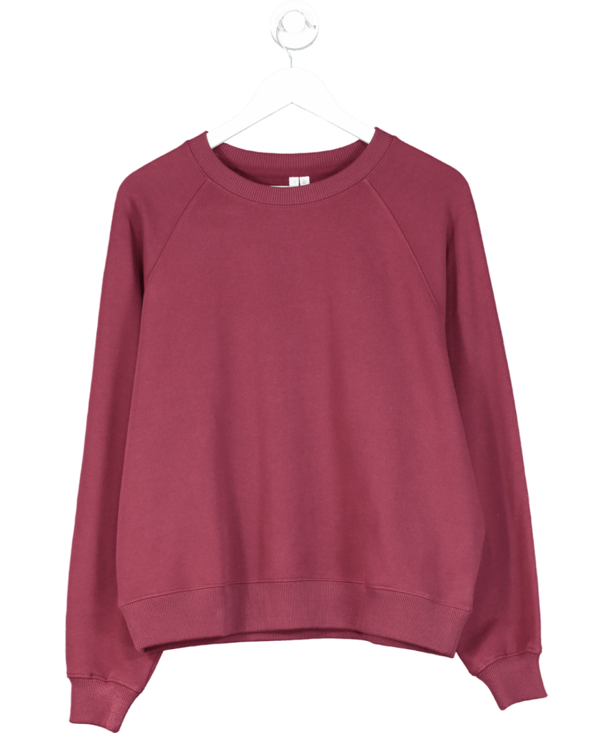 Arket Red Burgundy Soft French Terry Sweatshirt UK S - Reliked