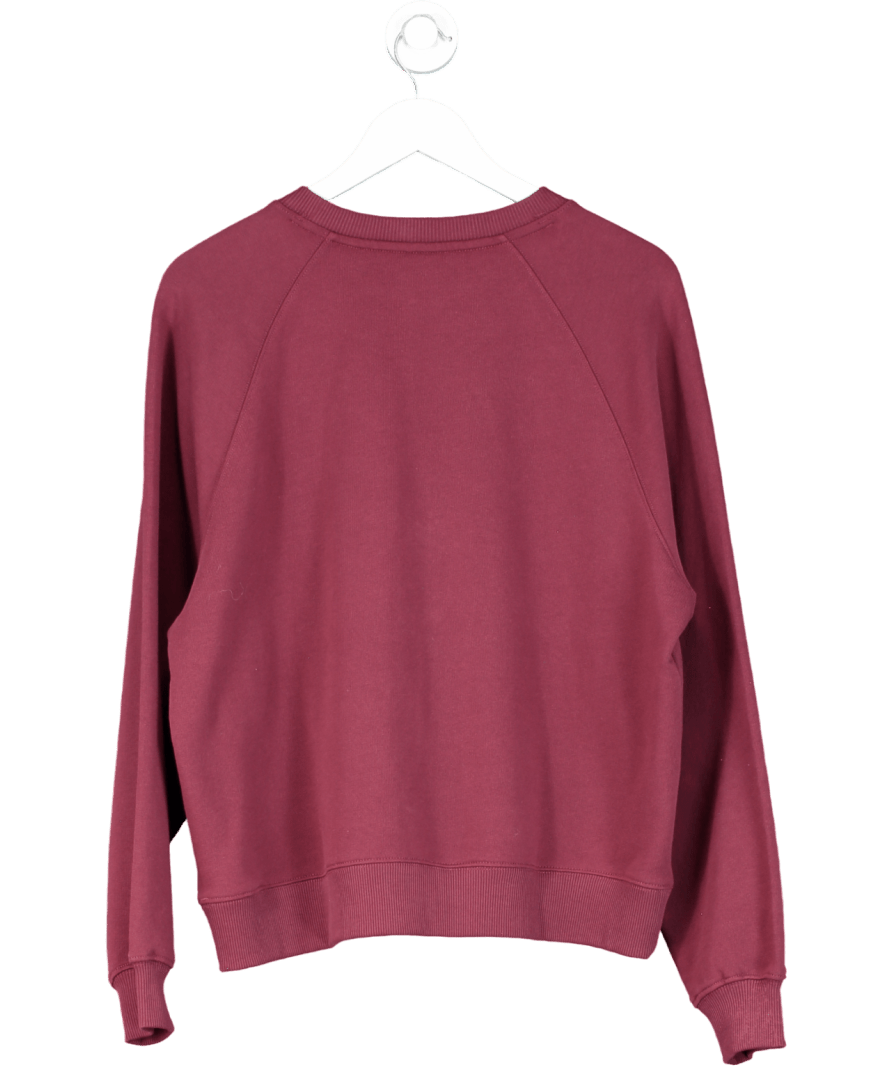 Arket Red Burgundy Soft French Terry Sweatshirt UK S - Reliked