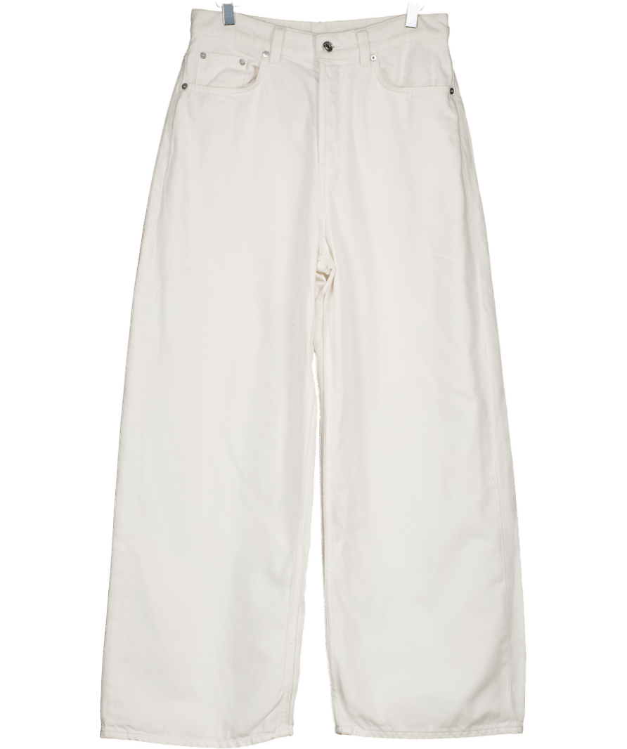 Arket White Tulsi Relaxed Wide Leg Jeans W27 - Reliked