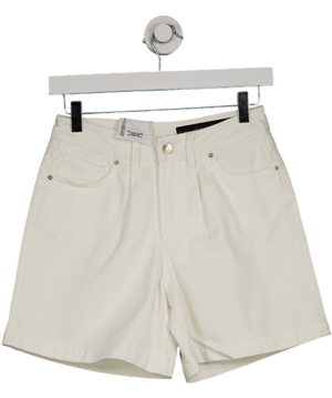 Armani Exchange White Mid Rise Easy Denim Shorts W24