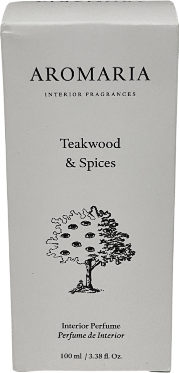 aromaria Teakwood & Spices - Room Spray 100ml - Reliked
