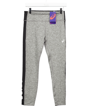 asics Grey Marl / Black Logo 7/8 Tight UK S