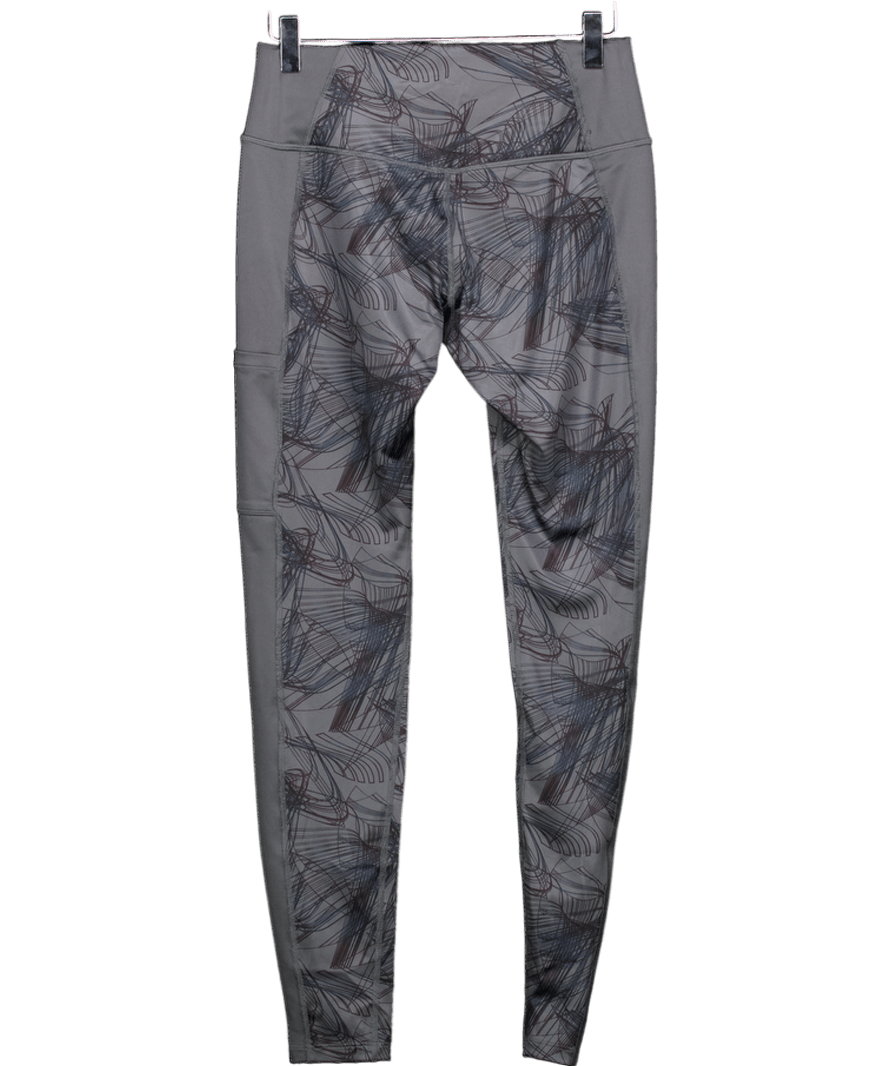 asics Grey Sport Gpx Tight Running Leggings UK S - Reliked
