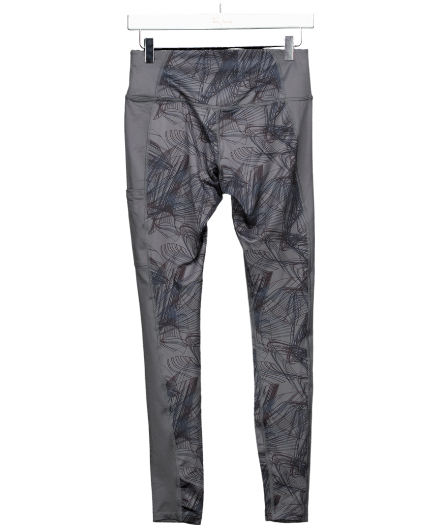 asics Grey Sport Gpx Tight Running Leggings UK S - Reliked
