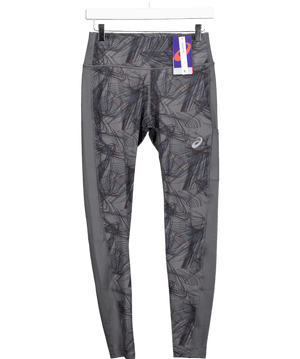 asics Grey Sport Gpx Tight Running Leggings UK S