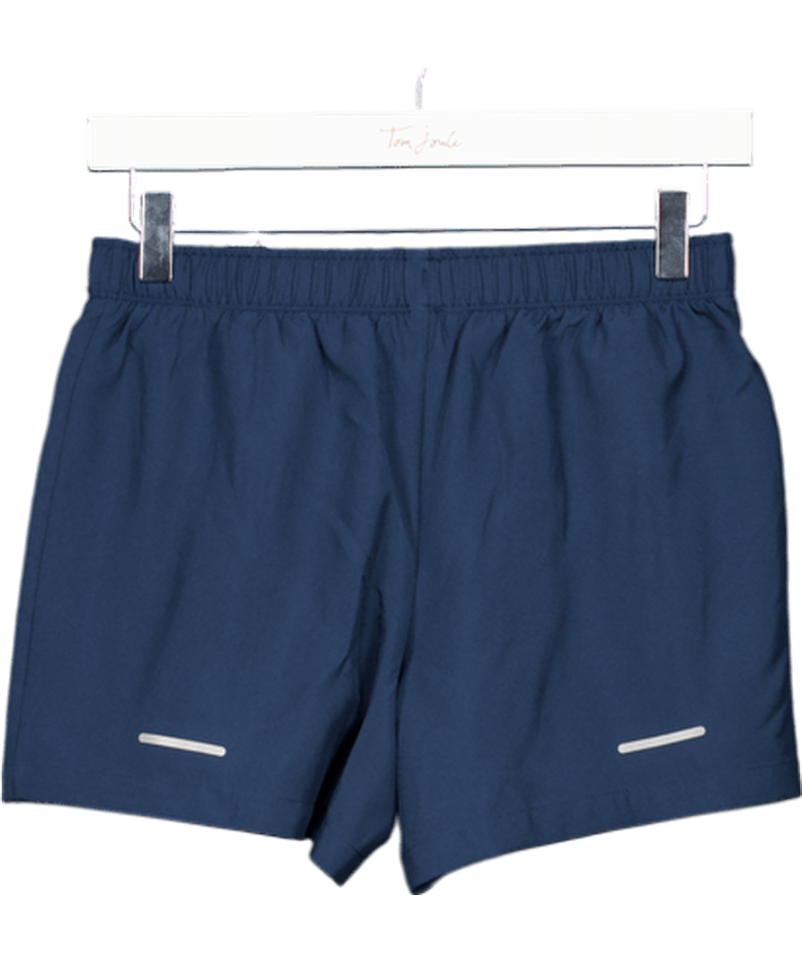 asics Icon 4in Navy Blue Running Shorts UK S - Reliked