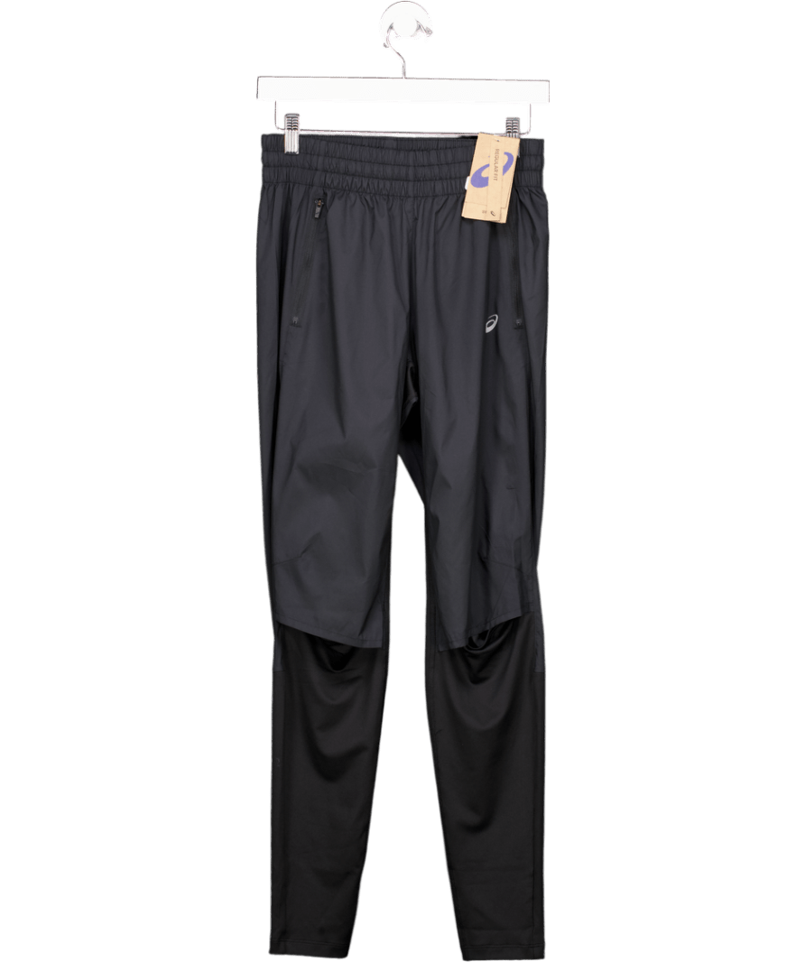 asics Performance Wind & Weather Resistant Running Pant - Black UK S - Reliked