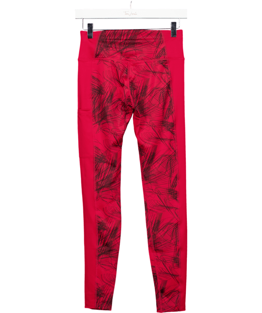 asics Red Sport Gpx Tight Running Leggings UK XS - Reliked