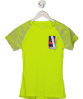 asics Yellow Lime Short Sleeve Quick Drying Short Sleeve Running Top UK XS - Reliked