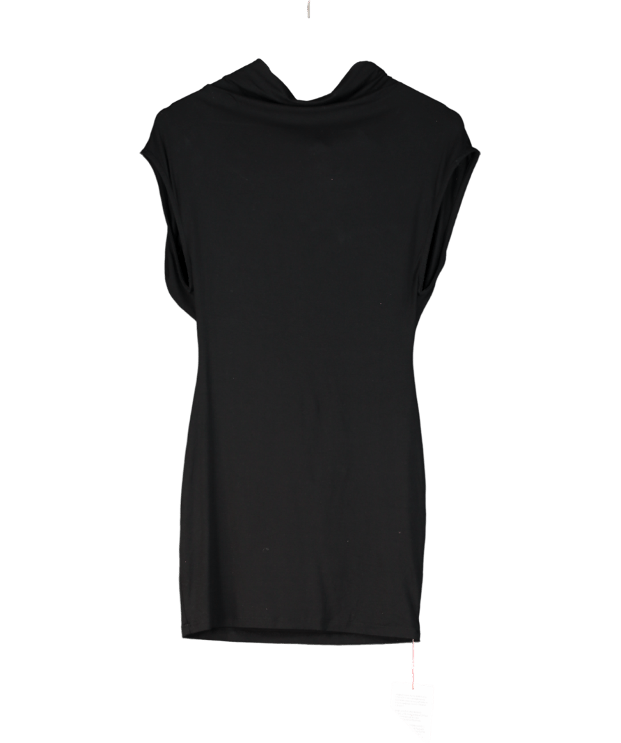 ASOS Black Sleeveless High Neck Backless Mini Dress UK S - Reliked