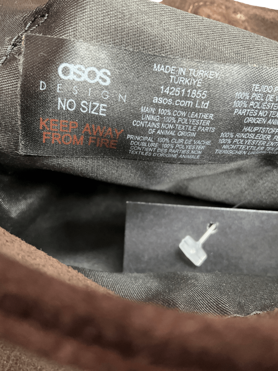 ASOS Brown Suede Crossover Clutch Bag - Reliked