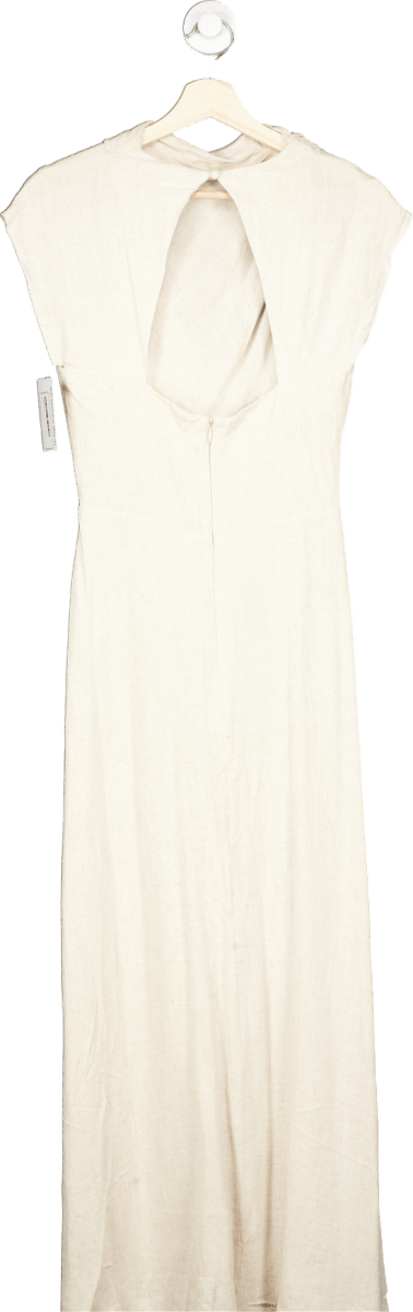 ASOS Cream Back Cut - out Midi Dress UK 8 - Reliked