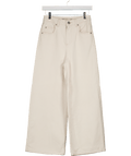 ASOS Cream Denim Ecru Wide Leg Jeans L32 W25 - Reliked