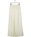 ASOS Cream Tailored Pleated Satin Trousers UK 8 - Reliked