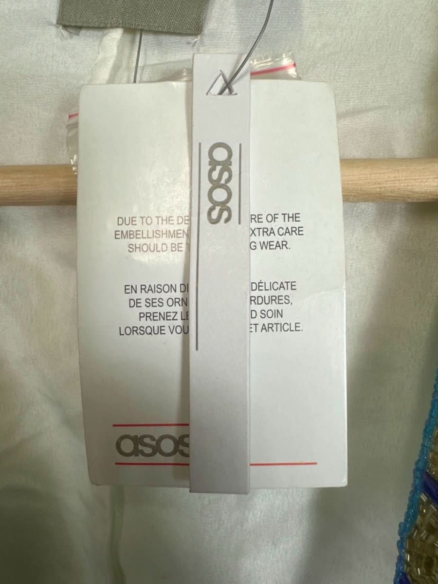 ASOS Curve ight floral embellished wrap mini dress UK 18 - Reliked