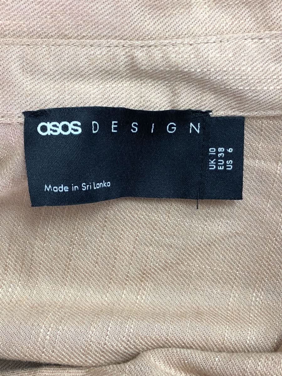 ASOS Design Beige Long Sleeve Shirt UK 10 - Reliked