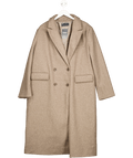 ASOS Design Brown Oversize Double Breasted Coat UK L - Reliked