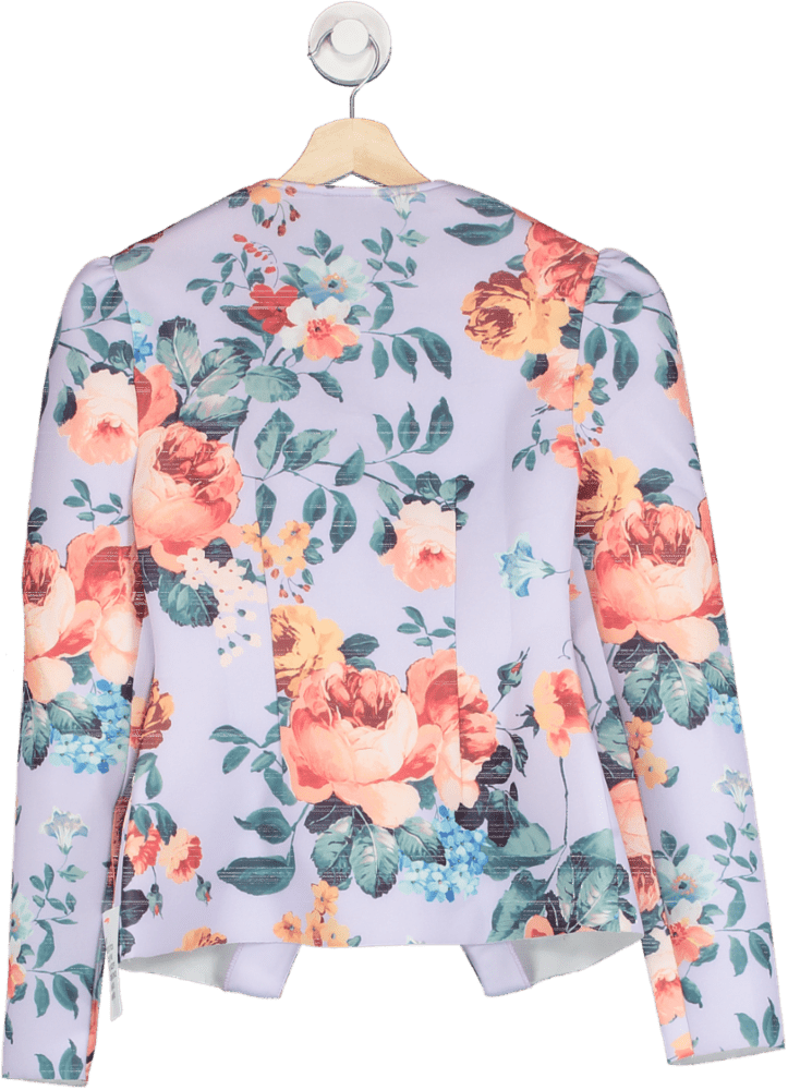 ASOS DESIGN Multi - coloured Floral Blazer UK 8 - Reliked