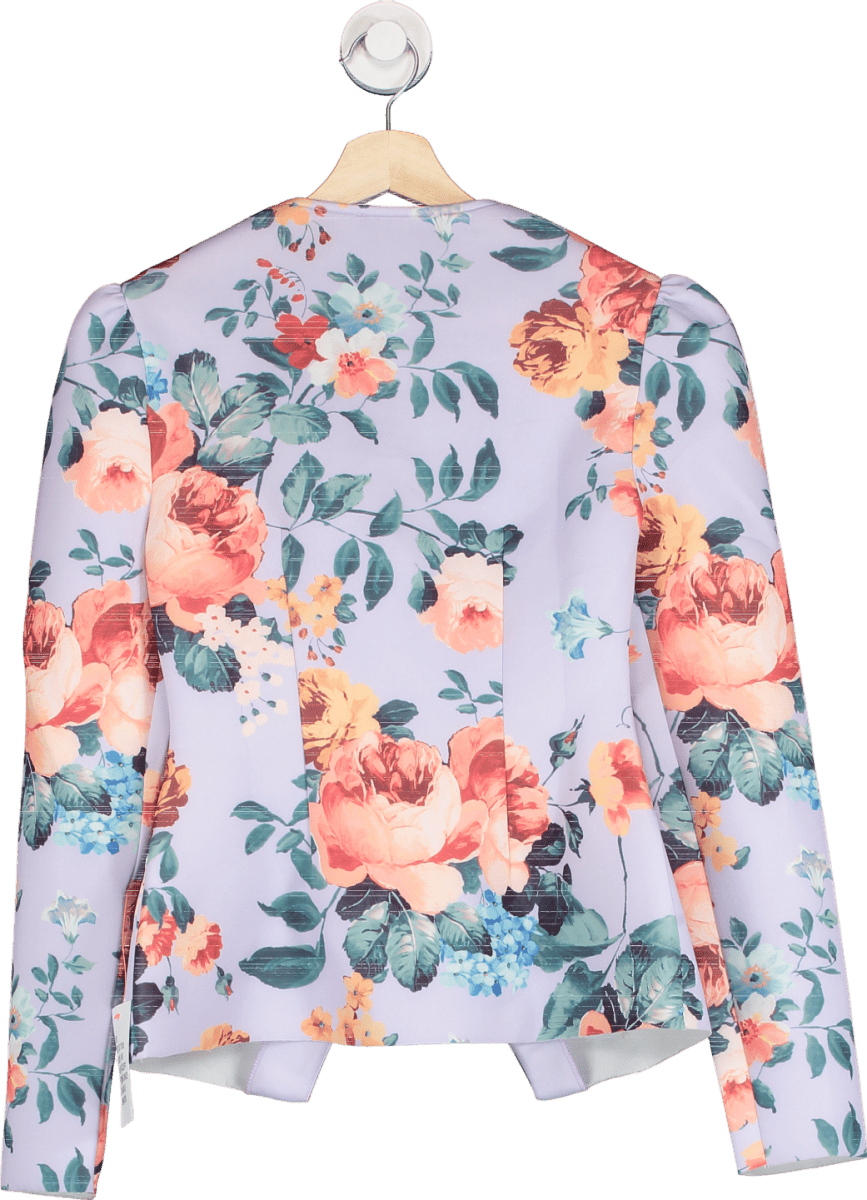 ASOS DESIGN Multi - coloured Floral Blazer UK 8 - Reliked