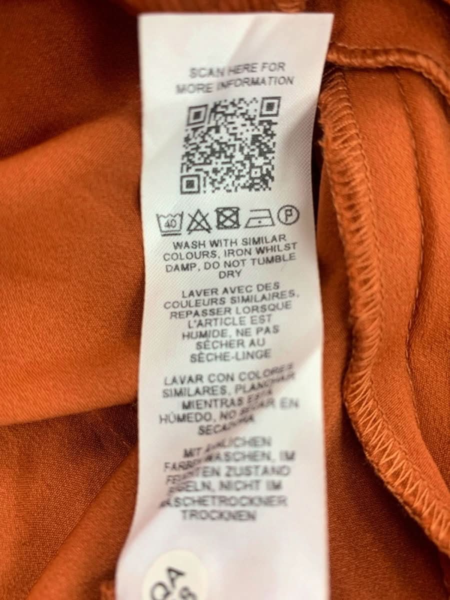 ASOS Design Rust Ruffle Trim Maxi Dress UK 10 - Reliked