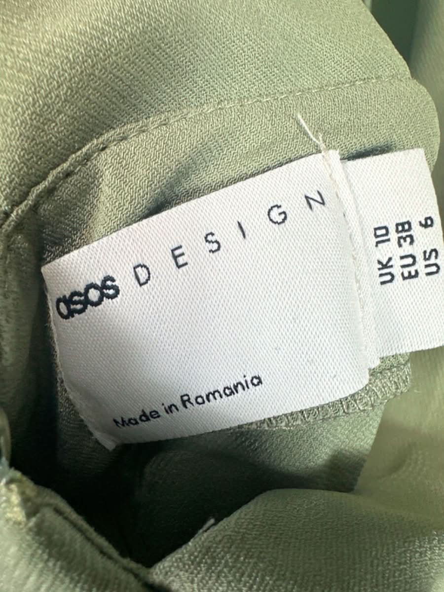 ASOS Design Sage Green Maxi Dress UK 10 - Reliked