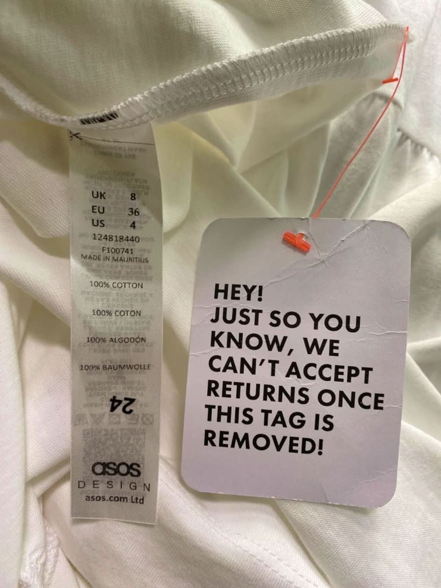 ASOS DESIGN White Sleeveless Maxi Dress UK 8 - Reliked