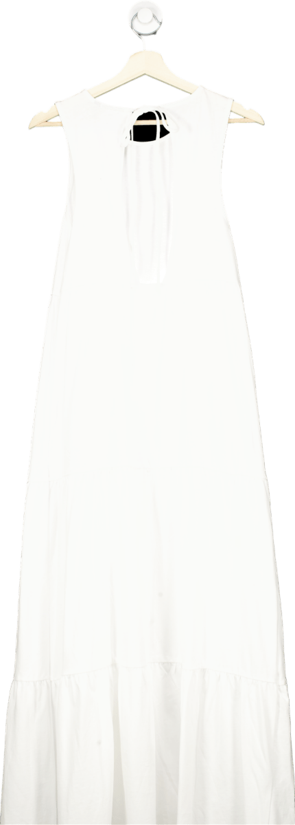 ASOS DESIGN White Sleeveless Maxi Dress UK 8 - Reliked