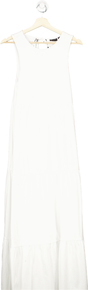 ASOS DESIGN White Sleeveless Maxi Dress UK 8 - Reliked
