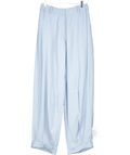 ASOS Dusty Blue Viscose Blend Tapered Trousers With Turn Ups UK 8 - Reliked