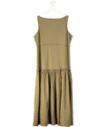ASOS Green Crinkle Maxi Dress UK 18 - Reliked