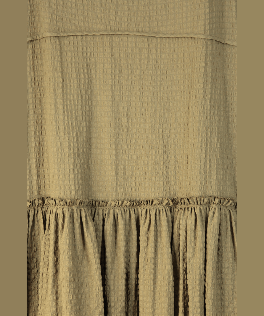 ASOS Green Crinkle Maxi Dress UK 18 - Reliked