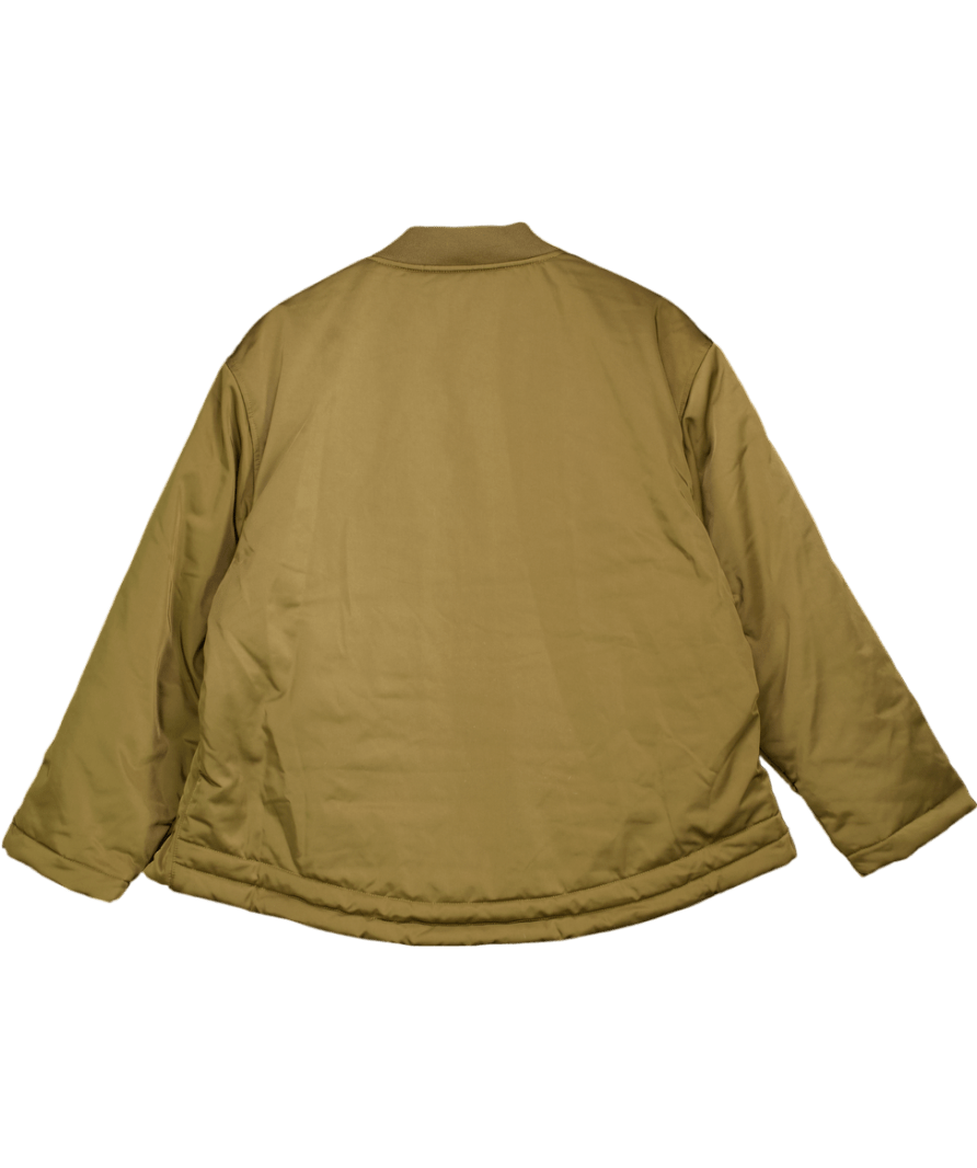 ASOS Green Design Oversized Bomber Jacket In Khaki UK S - Reliked