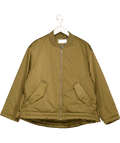 ASOS Green Design Oversized Bomber Jacket In Khaki UK S - Reliked