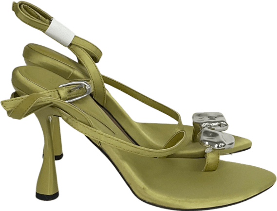 ASOS Green North High Heeled Sandal With Toe Trim In Pistachio UK 5 EU 38 👠 - Reliked