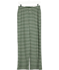 ASOS Green Terry Striped Wide Leg Loungewear Trousers UK S - Reliked