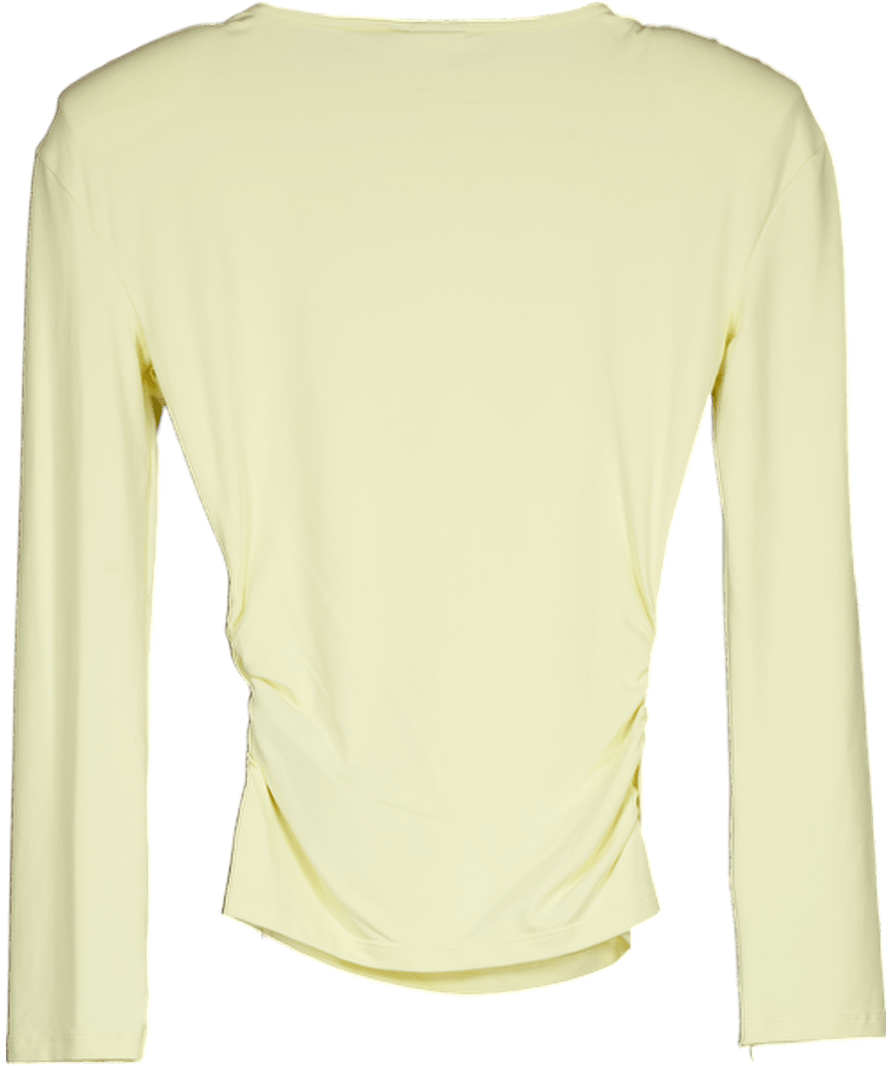 ASOS Long Sleeve Top In Butter Yellow UK XS - Reliked