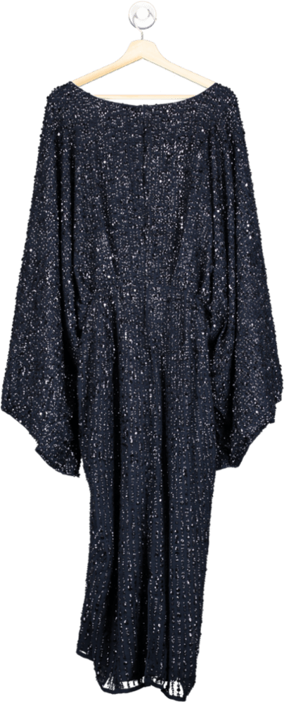 ASOS Navy Sequin Embellished Dress Curve UK 22 - Reliked