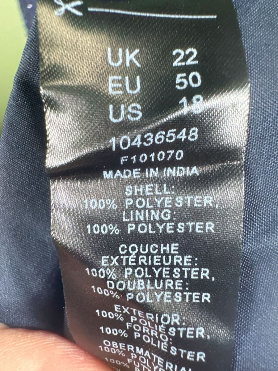 ASOS Navy Sequin Embellished Dress Curve UK 22 - Reliked