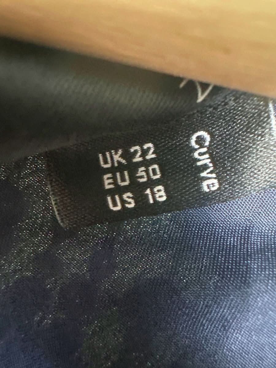 ASOS Navy Sequin Embellished Dress Curve UK 22 - Reliked