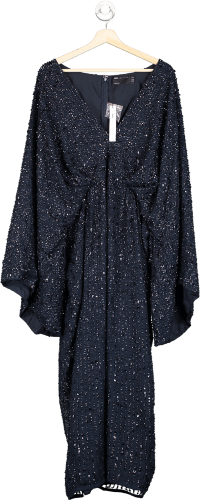 ASOS Navy Sequin Embellished Dress Curve UK 22 - Reliked