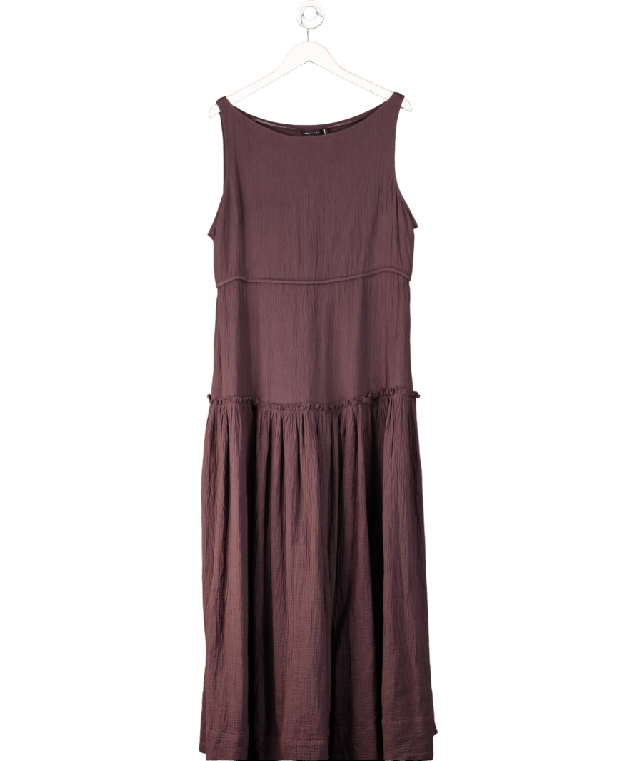 ASOS Purple Cotton Maxi Dress UK 18 - Reliked