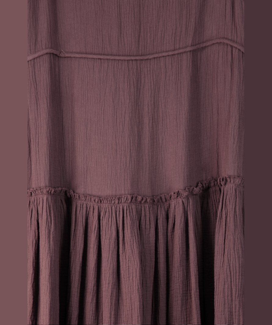 ASOS Purple Cotton Maxi Dress UK 18 - Reliked