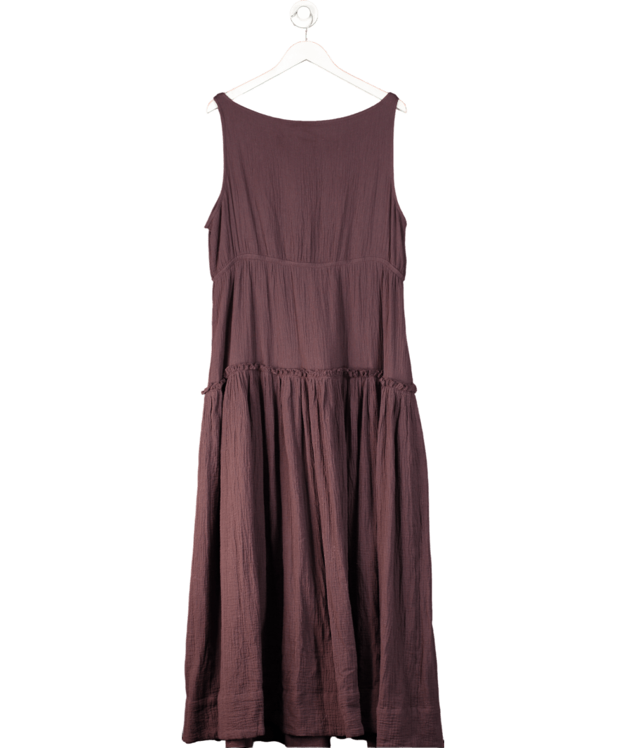 ASOS Purple Cotton Maxi Dress UK 18 - Reliked