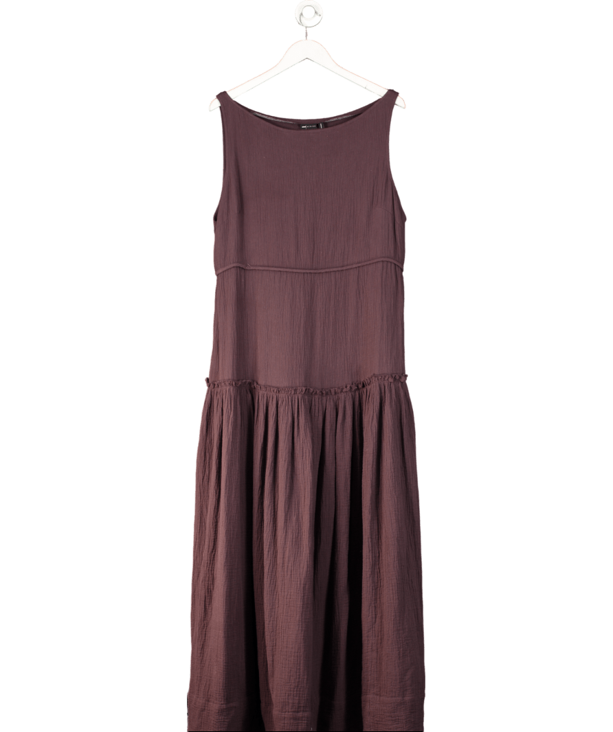 asos purple dress ASOS Purple Cotton Maxi Dress UK 18